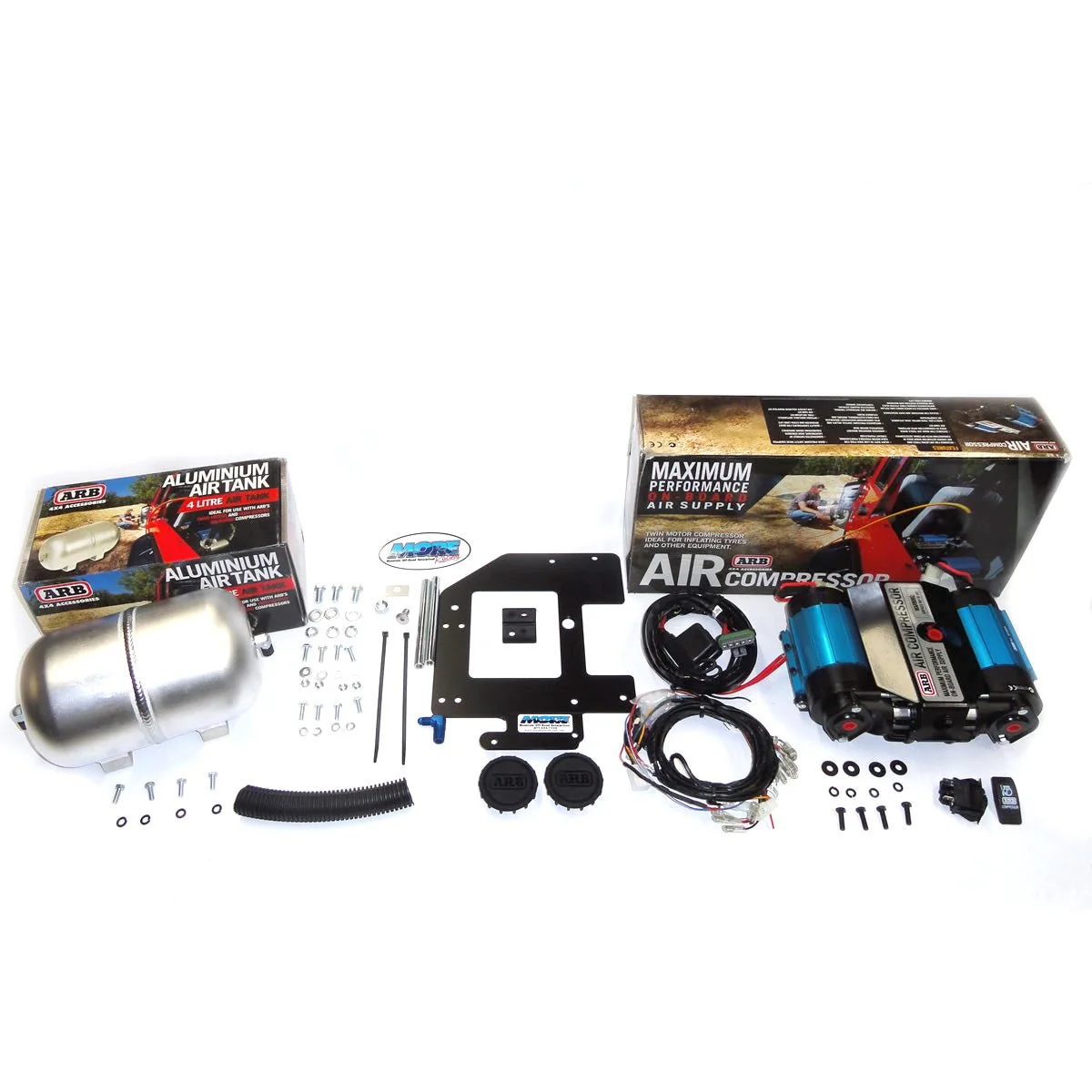 Bundle Pricing: ARB Mounting Bracket (ARB18), ARB Twin Air Compressor (CKMTA12), & ARB 1 Gallon Air Tank (171507) for Jeep Wrangler Unlimited JL (2018-23) - Image 4