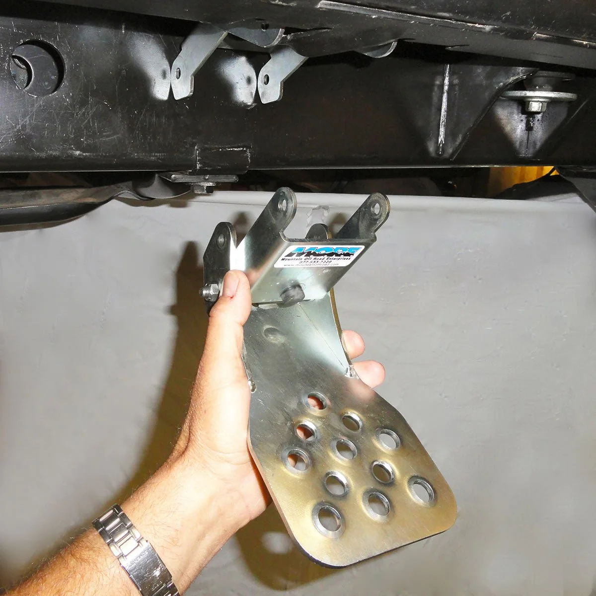 Jeep JK Hide-A-Step (Silver, Front Door) 2007–2018 by M.O.R.E. - Image 5