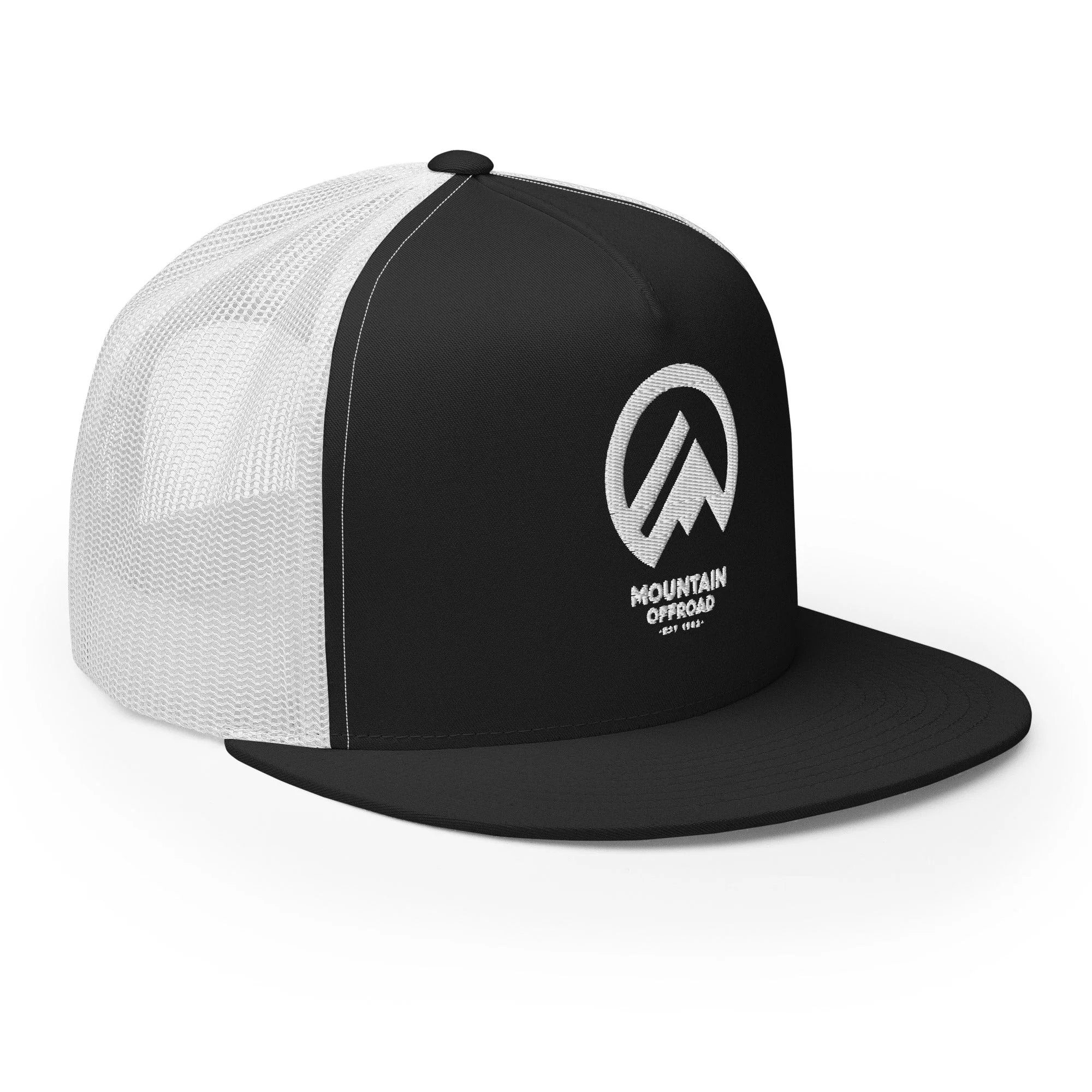 Mountain Offroad Snapback Hat – Classic Trucker Cap Style - Image 6
